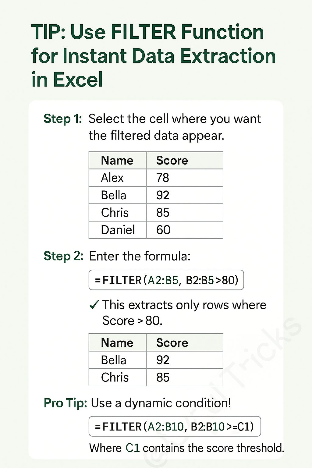 How to Use the FILTER Function in Excel?